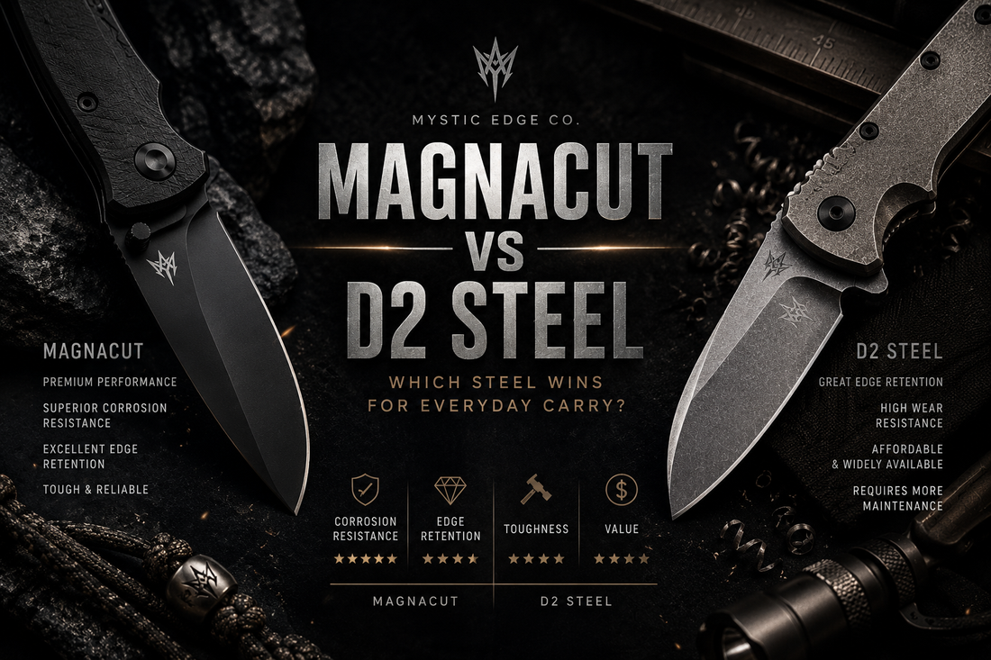 MagnaCut vs D2 Steel — Which One Is Better?