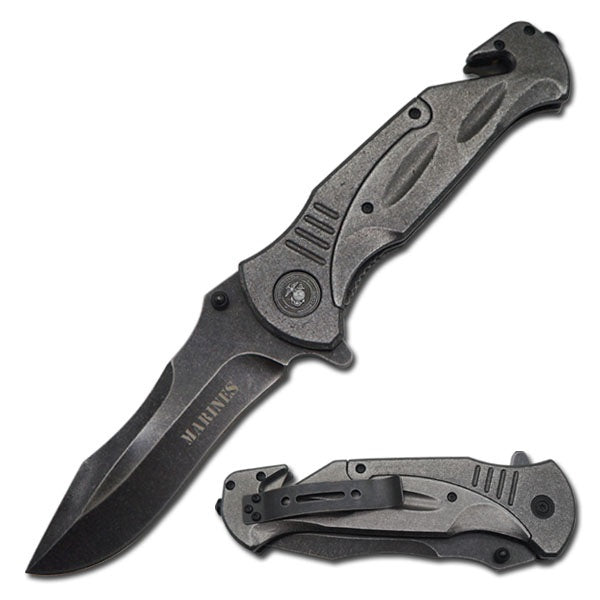 10.5" Large Tactical Military Rescue Spring Assisted Pocket Knife