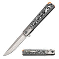 High Quality D2 Steel Ball Bearing Micarta Handle Pocket Flipper Knife