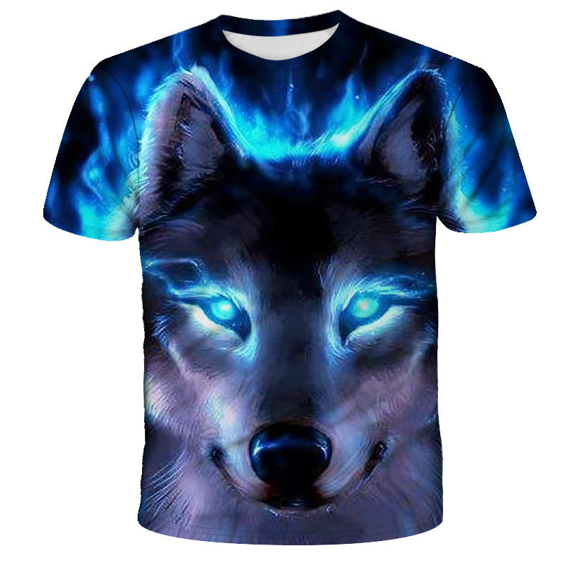 MEC™ 3D Digital Printing Wolf Totem T-Shirt