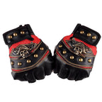 MEC™ Biker Half-Finger Skull Gloves