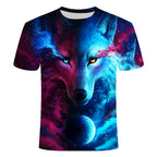 MEC™ American Digital Printing Snow Wolf 3D T-Shirt