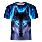MEC™ American Digital Printing Snow Wolf 3D T-Shirt