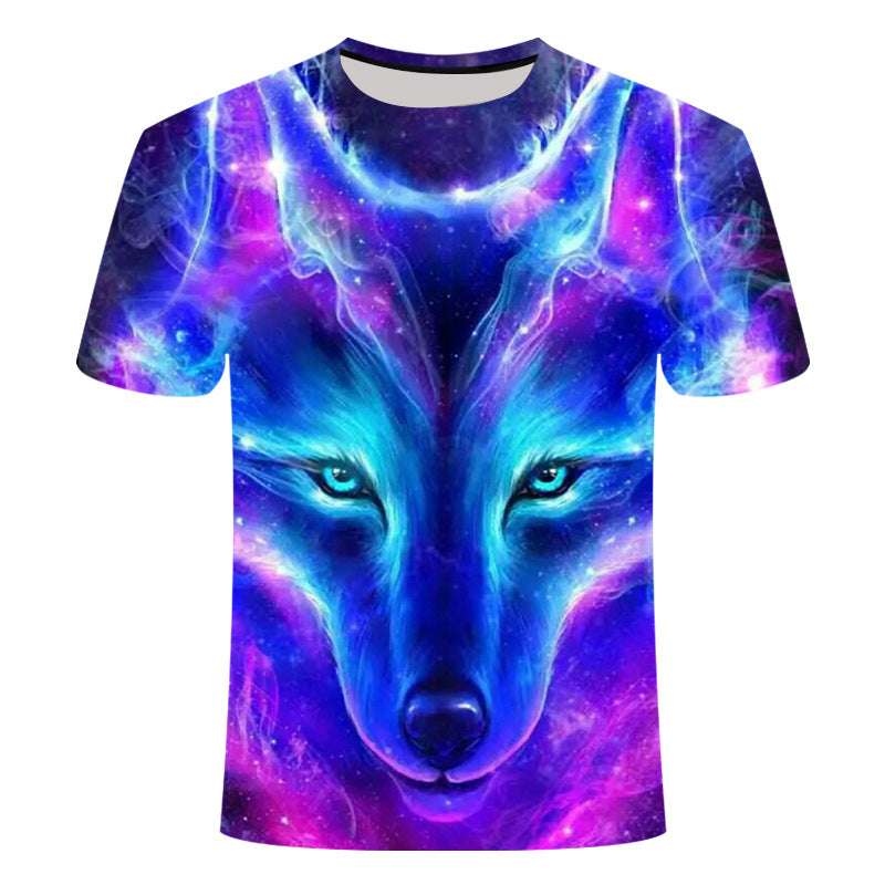 MEC™ American Digital Printing Snow Wolf 3D T-Shirt