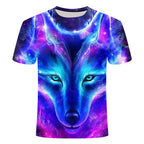 MEC™ American Digital Printing Snow Wolf 3D T-Shirt