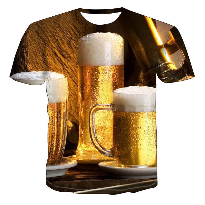 MEC™ All Kinds Of Beer  3D Printing T-Shirt