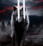 MEC™ Evil Wolf Digital Print Hooded Pullover