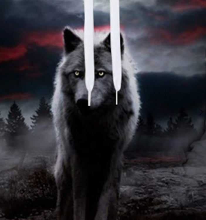 MEC™ Evil Wolf Digital Print Hooded Pullover