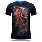MEC™ Crimson Ember Dragon Graphic Tee