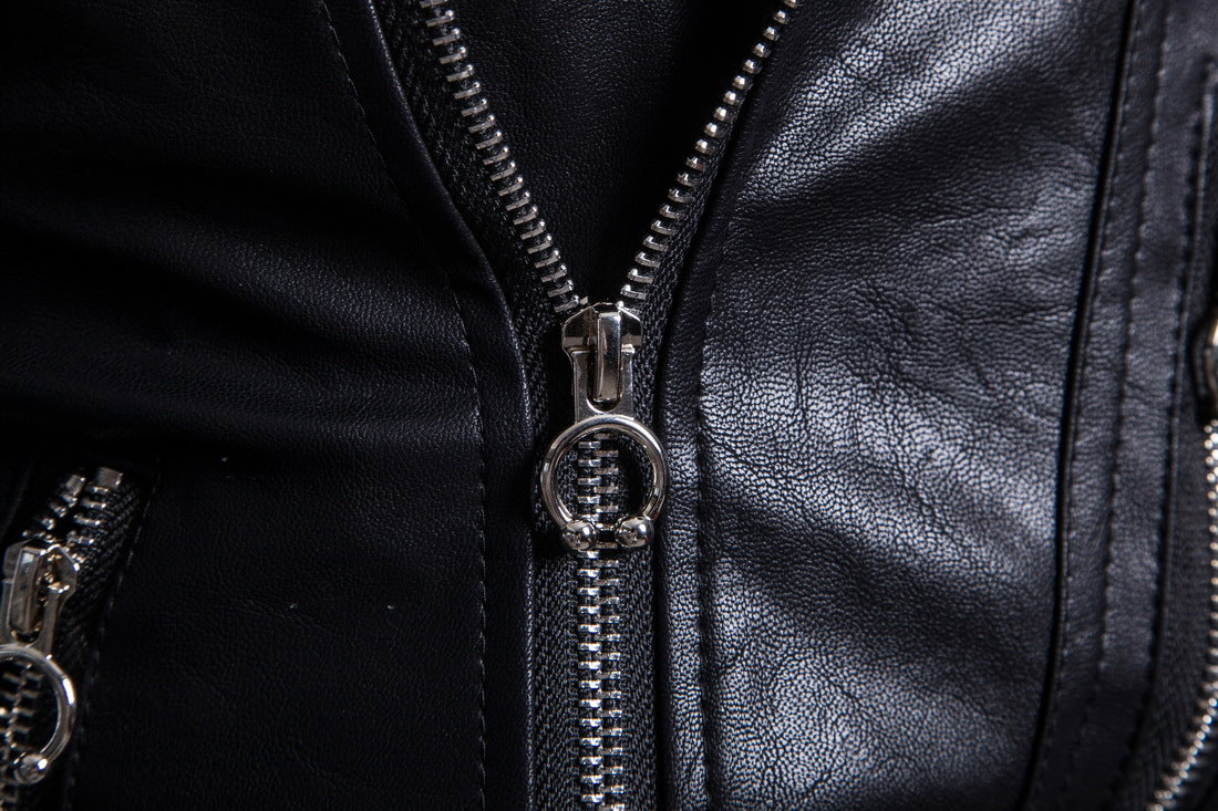 MEC™ Vintage Leather Biker Jacket