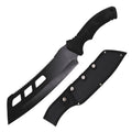 Amazing Hunting Knife. 420C Stainless Steel Blade, Reversed Serrated Blade, Rubber Texture Overlay Handle For Grip.