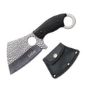 Urban Combat Cleaver Knife Wharncliffe Blade with Black Wood Handle Full Tang