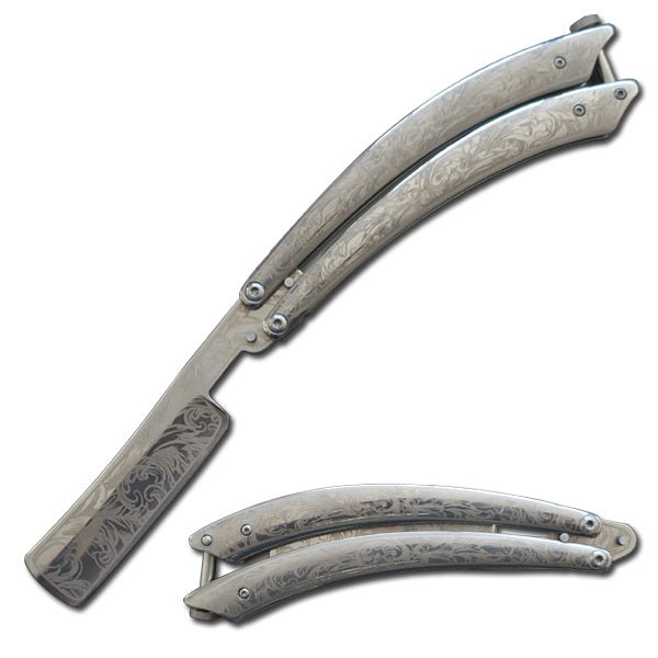 Modern Gentlemans Straight Razor Butterfly Knife