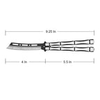 Metal Bones Butterfly Knife Cleaver Blade