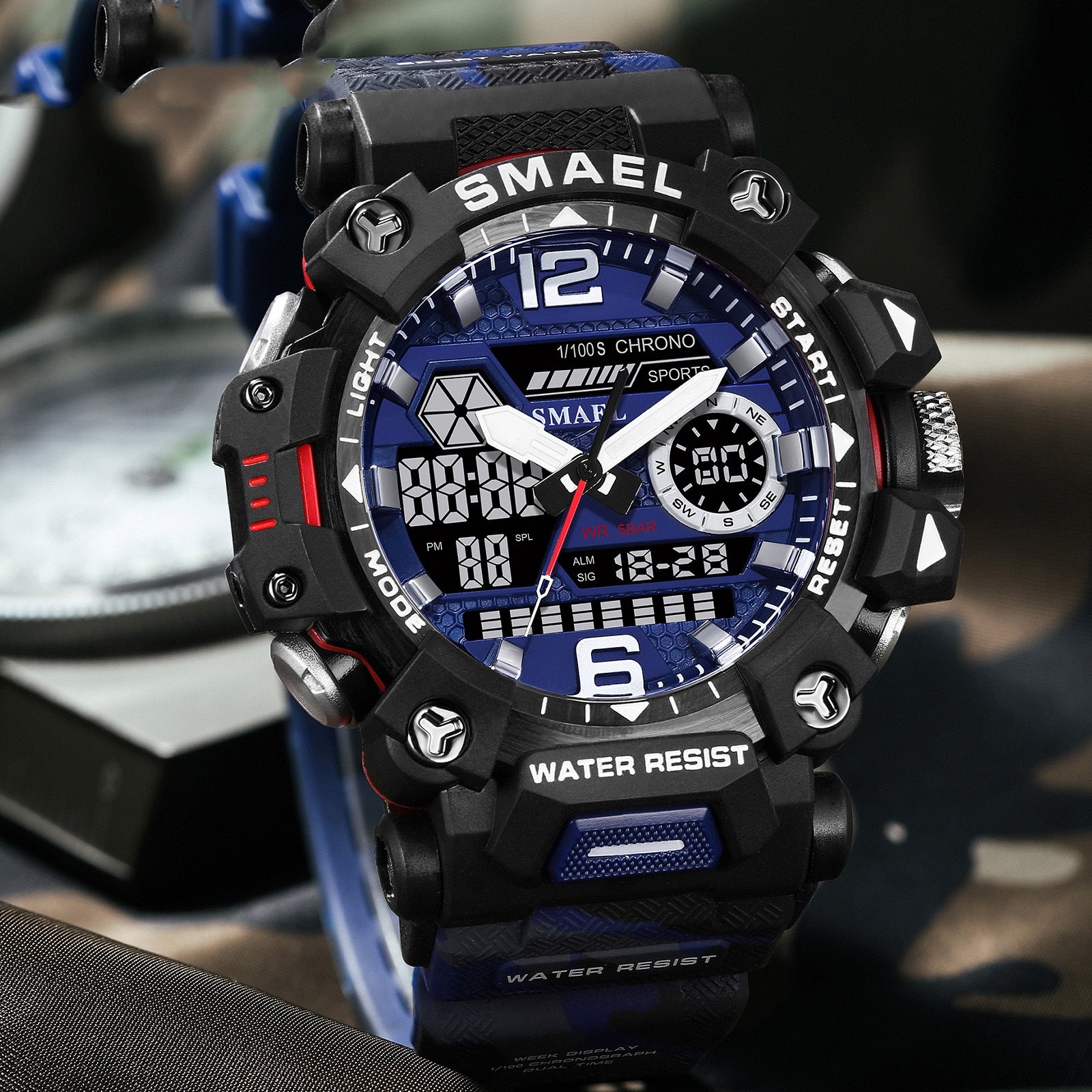 Shadow Ops™ Gear Camouflage Luminous Waterproof Watch