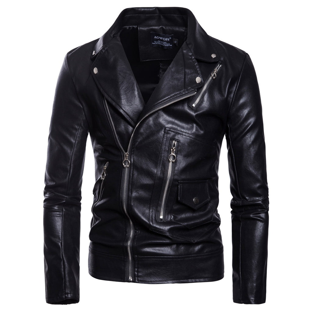 MEC™ Vintage Leather Biker Jacket