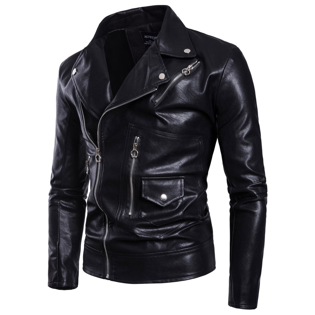 MEC™ Vintage Leather Biker Jacket