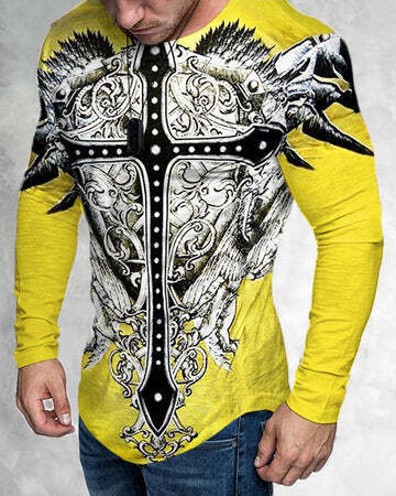 MEC™ Men's 3D Print Graphic Crew Neck T-Shirt