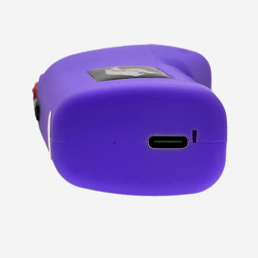 Mako 2.5 Million Volt Rechargeable Comfort Grip Stun Gun Purple