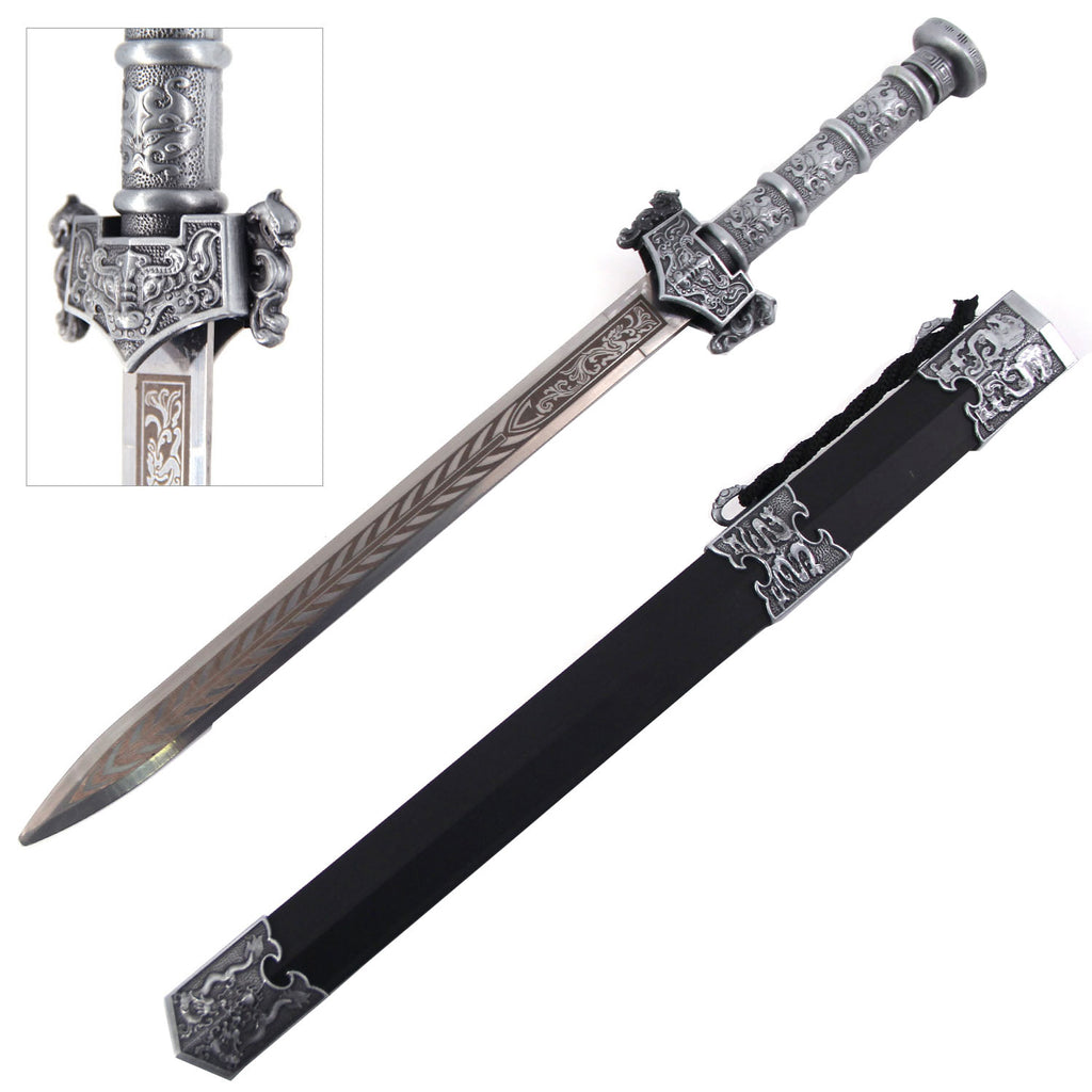 17.5" LongQuan Han Short Sword with Metal Scabbard