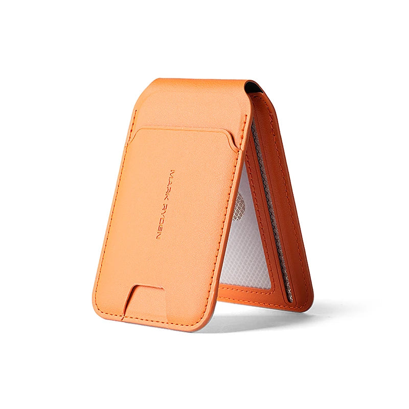 Mark Ryden Wholesale Customised Premium Mobile Phone Wallet Stand Magnetic Slim Card Holder Coin Pouch L_MR21