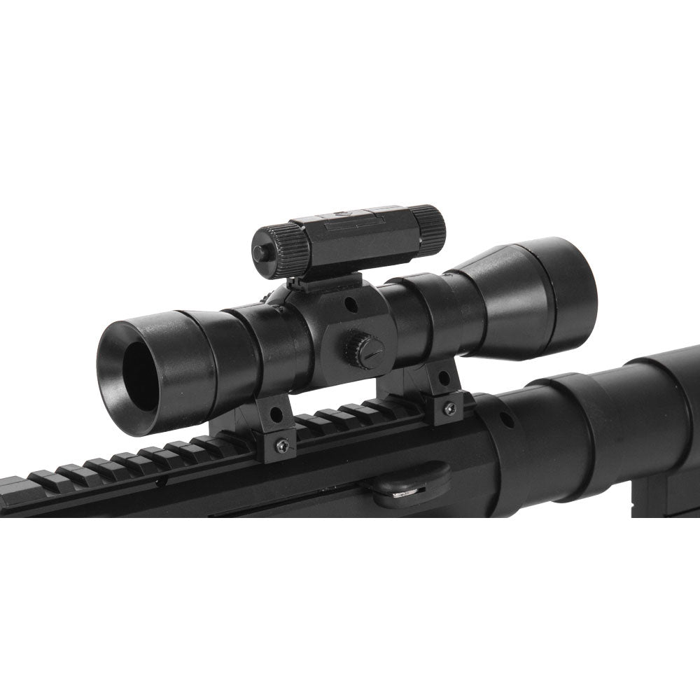 Dark Ops Airsoft 330 FPS P1200 M200 Airsoft Sniper Rifle Gun - Tactical Setup