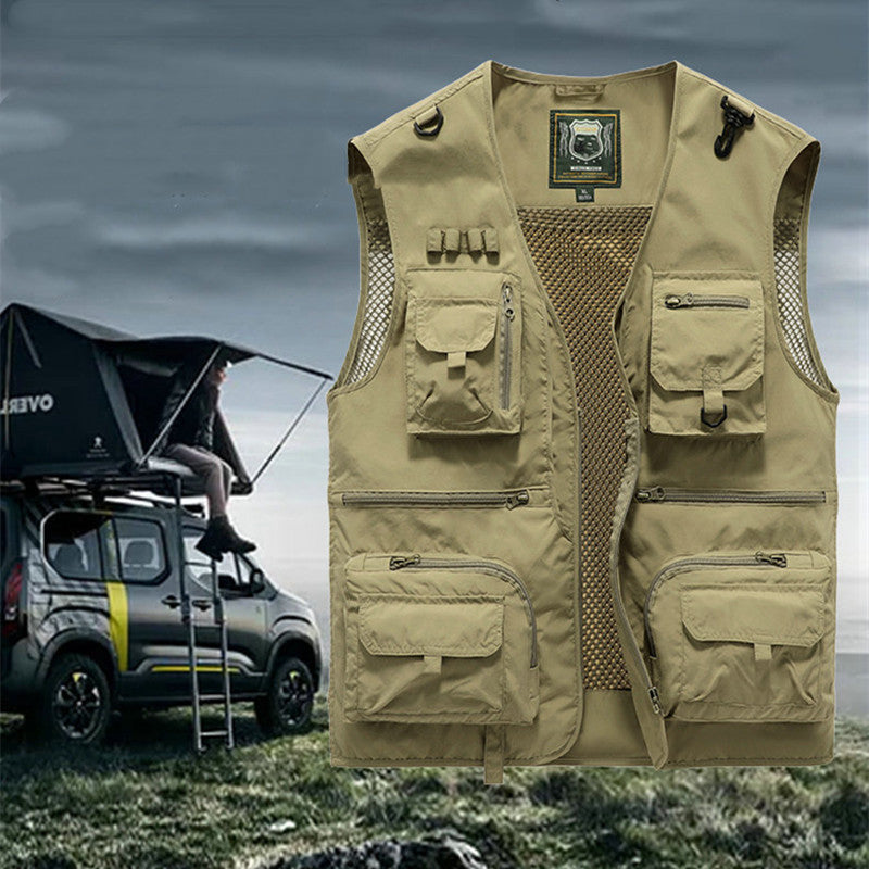 Men US Tactical Hiking Fishing Vest