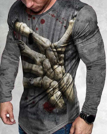 MEC™ Men's 3D Print Graphic Crew Neck T-Shirt