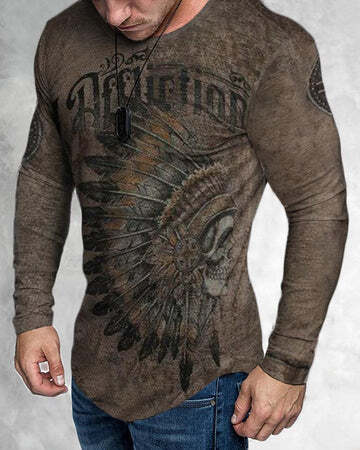 MEC™ Men's 3D Print Graphic Crew Neck T-Shirt