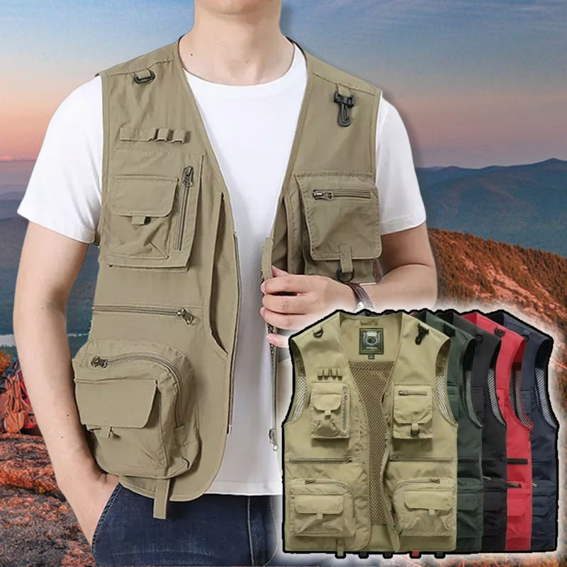 Men US Tactical Hiking Fishing Vest