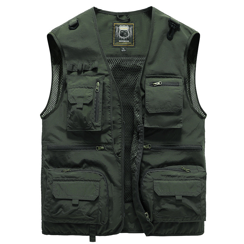 Men US Tactical Hiking Fishing Vest